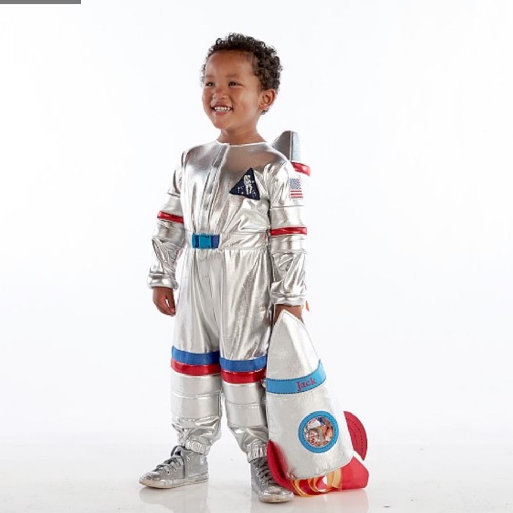NWT Pottery Barn Kids Light Up Astronaut Halloween Costume- size 3T